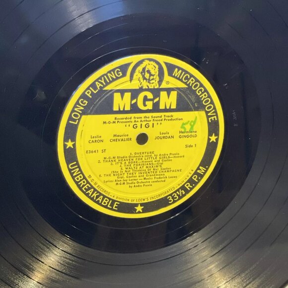 "Gigi" Original Cast Sound Track Album (Vinyl, 1958) MGM E3641 ST VG LP Record - Picture 10 of 12